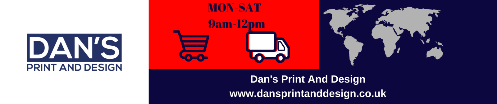 Dan's print and design UK business web banner
